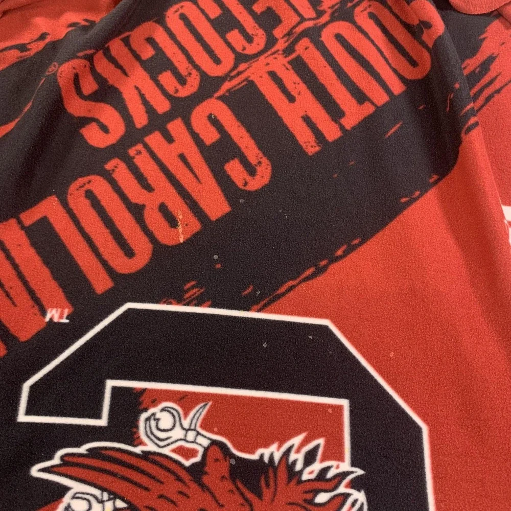 South Carolina Gamecocks Blanket‎ Fleece Throw Red Black NCAA College Northwest